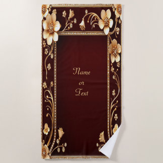 Toalha De Praia Flores de Ouro da Borgonha