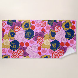 Toalha De Praia Flores de primavera