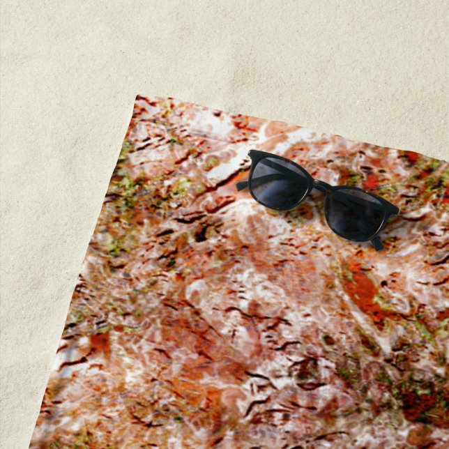 Toalha De Praia Floresta sob algodão ou rocha sob solo (In Situ)