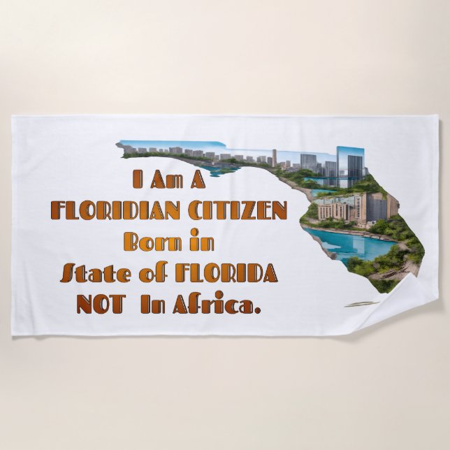 Toalha De Praia Floridian Citizen (Frente)