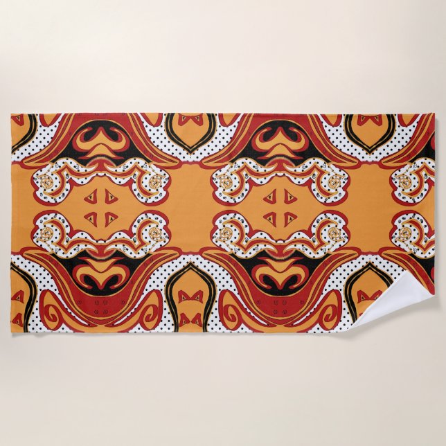 Toalha De Praia Fogo (Frente)