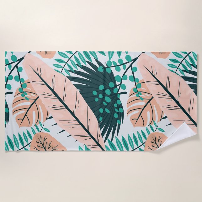 Toalha De Praia Folhagem (Frente)