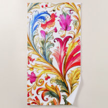 Folhas de Design Florentine de rico