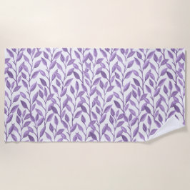 Toalha De Praia Folhas de lavanda