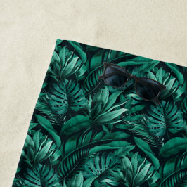 Toalha De Praia Folhas Tropicais