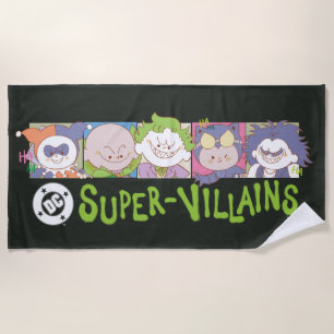 Toalha De Praia Formação de Desenhos dos Super-Vilões da DC