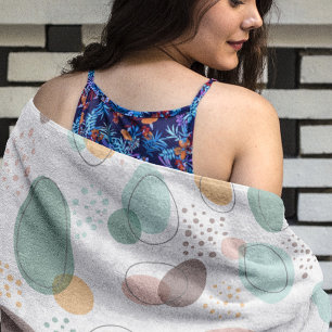 Toalha De Praia Formas orgânicas padrão sem soldadura