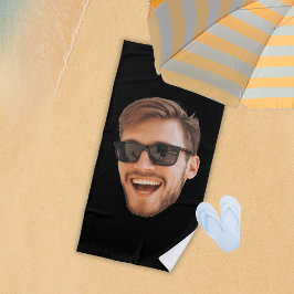 Toalha De Praia Foto de Homens Personalizados Engraçados
