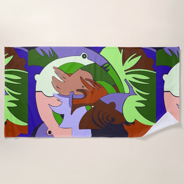 Toalha De Praia Fragments of Time (Frente)