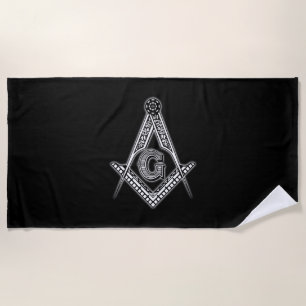 Toalha De Praia Freemason (preto)