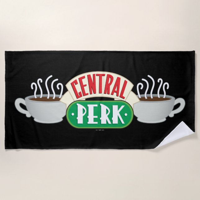 Toalha De Praia FRIENDS™ | Logotipo do Central Perk (Frente)