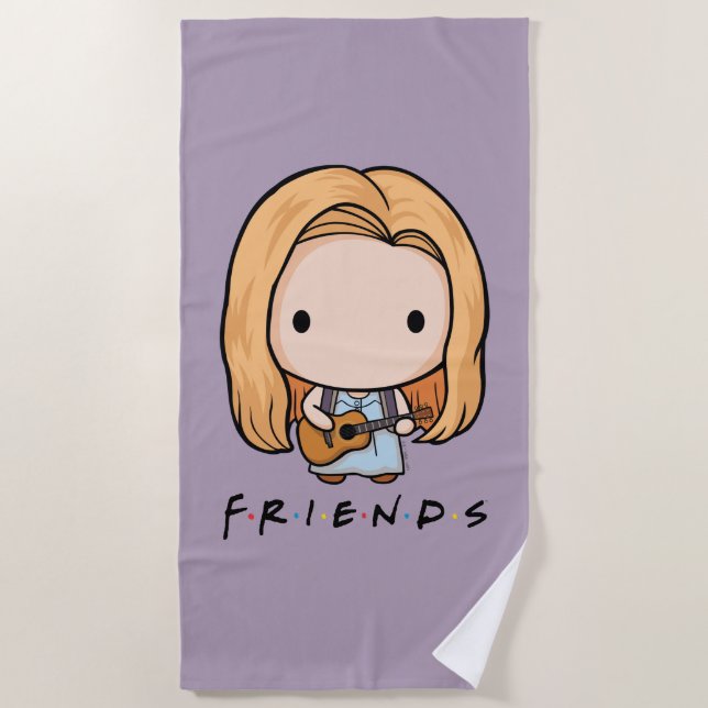 Toalha De Praia FRIENDS™ | Phoebe Chibi (Frente)
