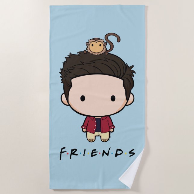 Toalha De Praia FRIENDS™ | Ross Chibi (Frente)