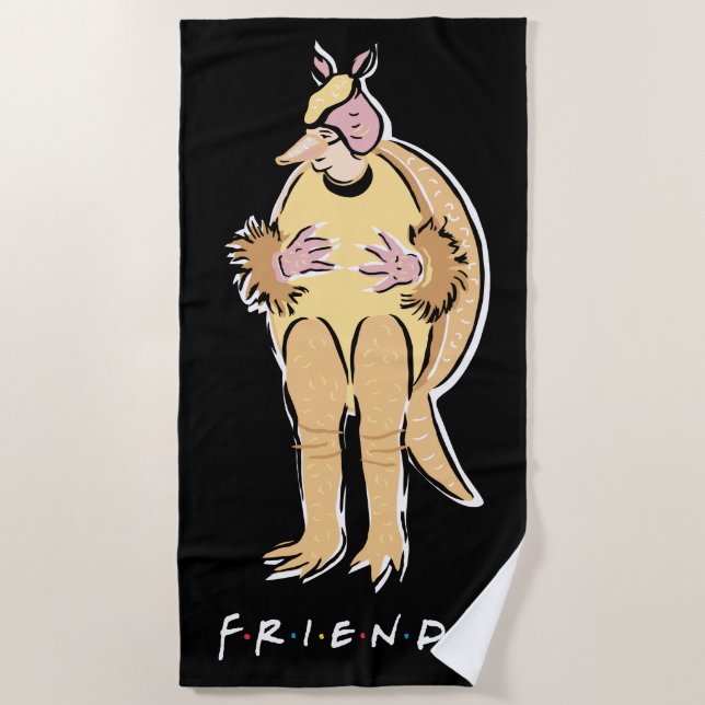 Toalha De Praia FRIENDS™ | Tatu-Bola de Natal (Frente)