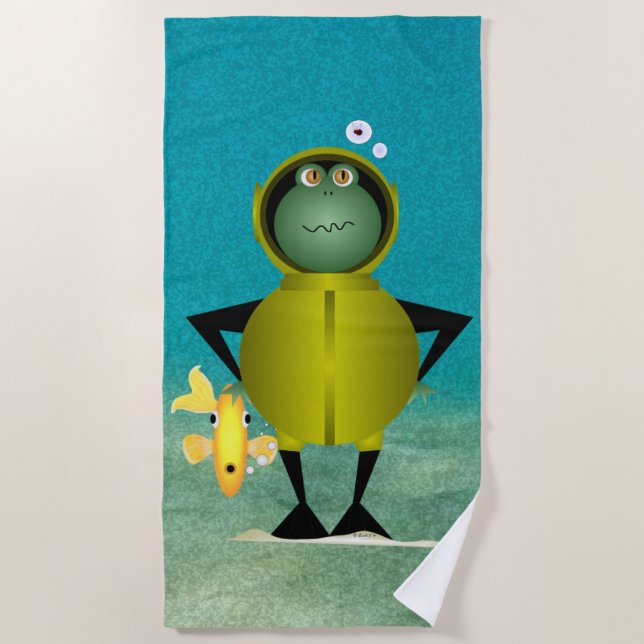 Toalha De Praia Frogman Beach Towel (Frente)