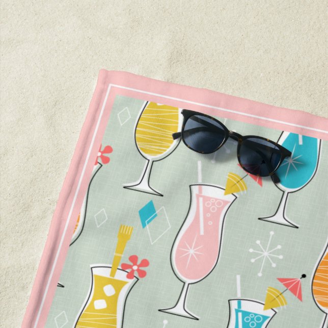 Toalha De Praia Fruity Tiki Beverages (In Situ)