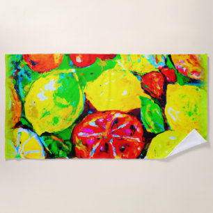 Toalha De Praia frutas de Verão, Comprar de Arte