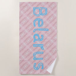 Toalha De Praia Funky Belarus Folk Cross Stitked Beach Towel