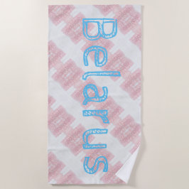 Toalha De Praia Funky Belarus Folk Cross Stitked Beach Towel