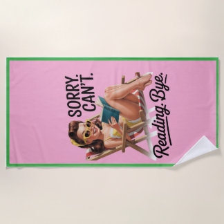 Toalha De Praia Funny Beach Towel for Readers