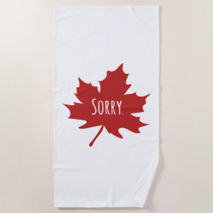 Toalha De Praia Funny Canadense
