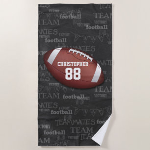 Toalha De Praia Futebol americano personalizado do quadro