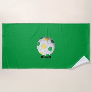 Toalha De Praia Futebol Brasileiro
