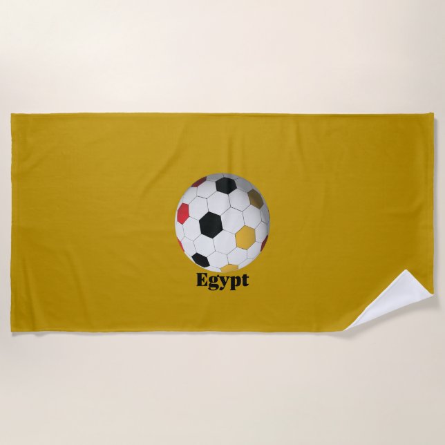 Toalha De Praia Futebol Egito (Frente)