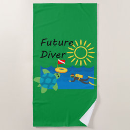Toalha De Praia Future Diver Design - Beach Towel