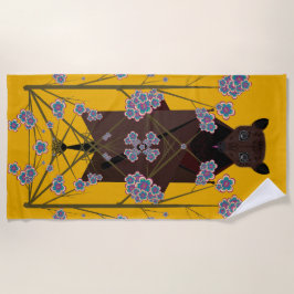 Toalha De Praia Galeria de Mostarda de Fox Voando