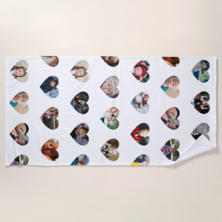 Toalha De Praia Galeria de praia de fotos personalizada