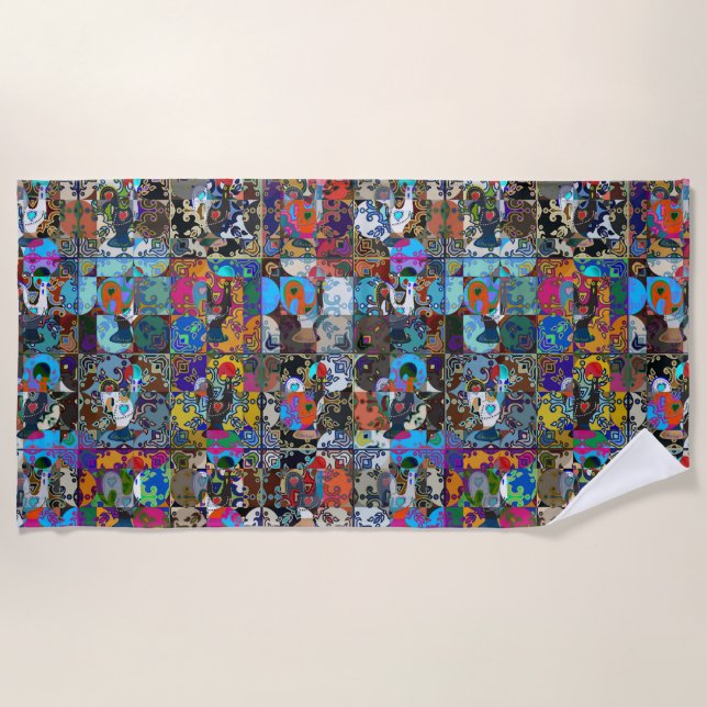 Toalha De Praia Galo de Barcelona, Portugal (Frente)