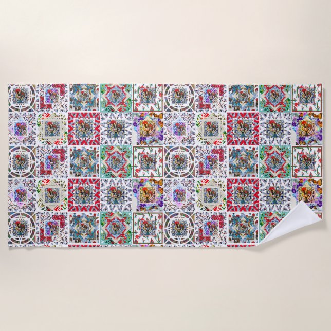 Toalha De Praia Galo de Barcelona, Portugal (Frente)