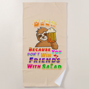 Toalha De Praia Ganhe Amigos com Cerveja