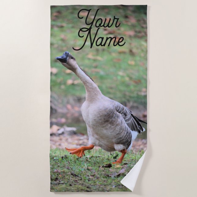 Toalha De Praia ganso do bobo (Frente)