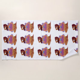 Toalha De Praia Garota de desenho meu favorito