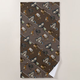 Toalha De Praia Gatos De Estudo Úteis