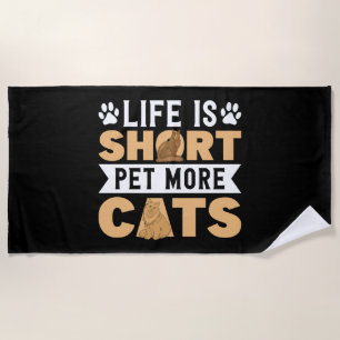 Toalha De Praia Gatos De Pet Lover Cat