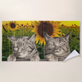 Toalha de Praia Gatos Sonolentos