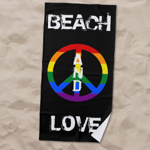Toalha De Praia Gay do Ante Guerra - Arco-Íris - Sinal de Paz Pra