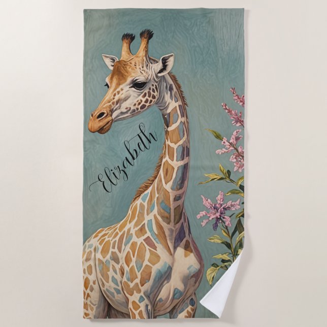 Toalha De Praia Gentil Gigante Personalizado (Frente)