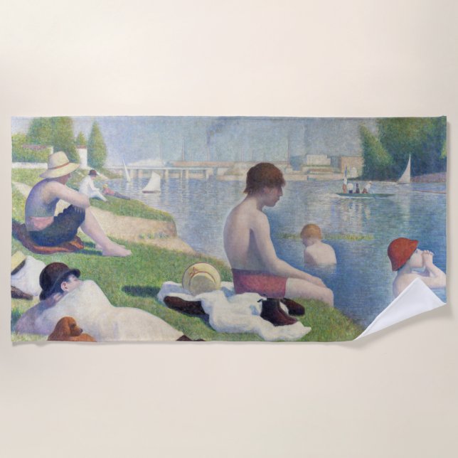 Toalha De Praia Georges Seurat - Bathers em Asnieres (Frente)