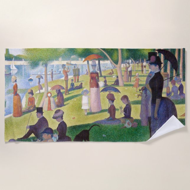 Toalha De Praia Georges Seurat - Domingo em La Grande Jatte (Frente)