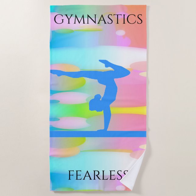 TOALHA DE PRAIA GIMNASTICS PASTEL CAMOUFLAGE BEACH TOWEL! (Frente)