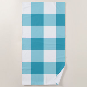 Toalha De Praia Gingham Pattern