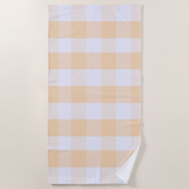 Toalha De Praia Gingham Préppy Moderno