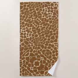 Toalha De Praia Giraffe fur Pattern Impressão