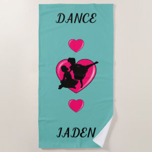 Toalha De Praia Girls Dance & Hearts Beach Towel
