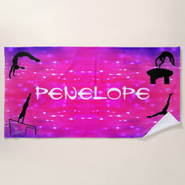 Toalha De Praia Girls Gymnastics Events Beach Towel