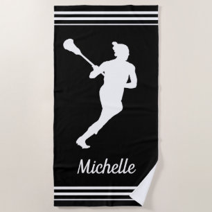 Toalha De Praia Girls Lacrosse Personalizadas